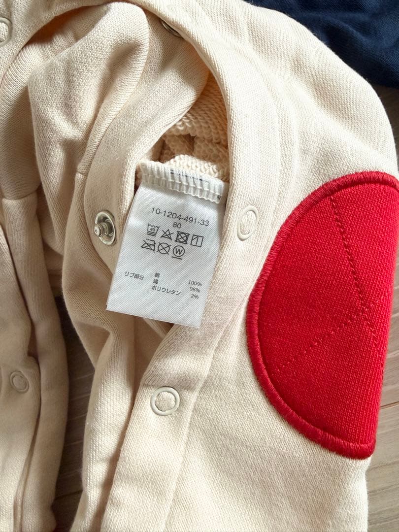 新品未使用 ミキハウス カバーオール80cm