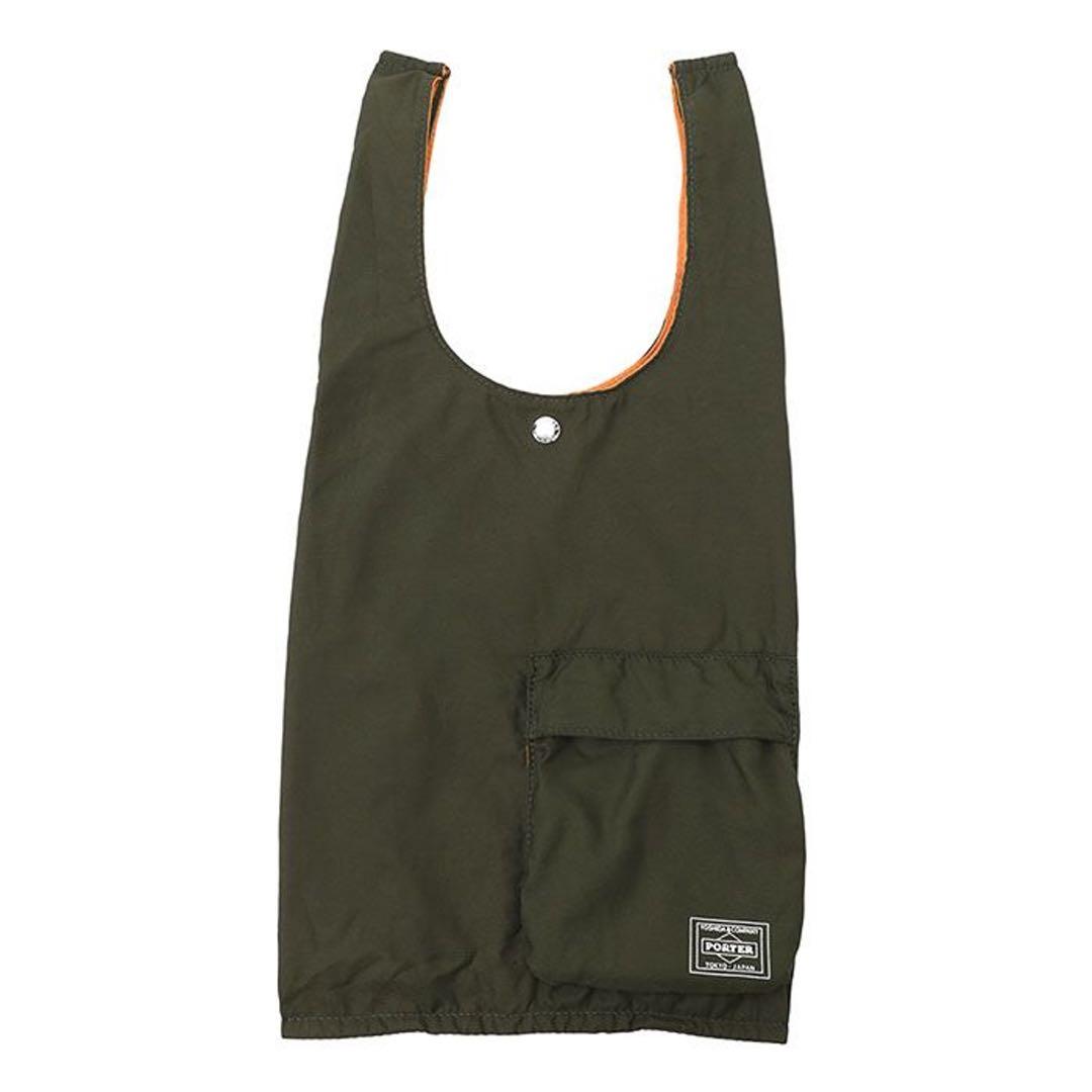 【美品】PORTER ポーターCVSバッグ　エコバッグ　カーキ　オリーブ