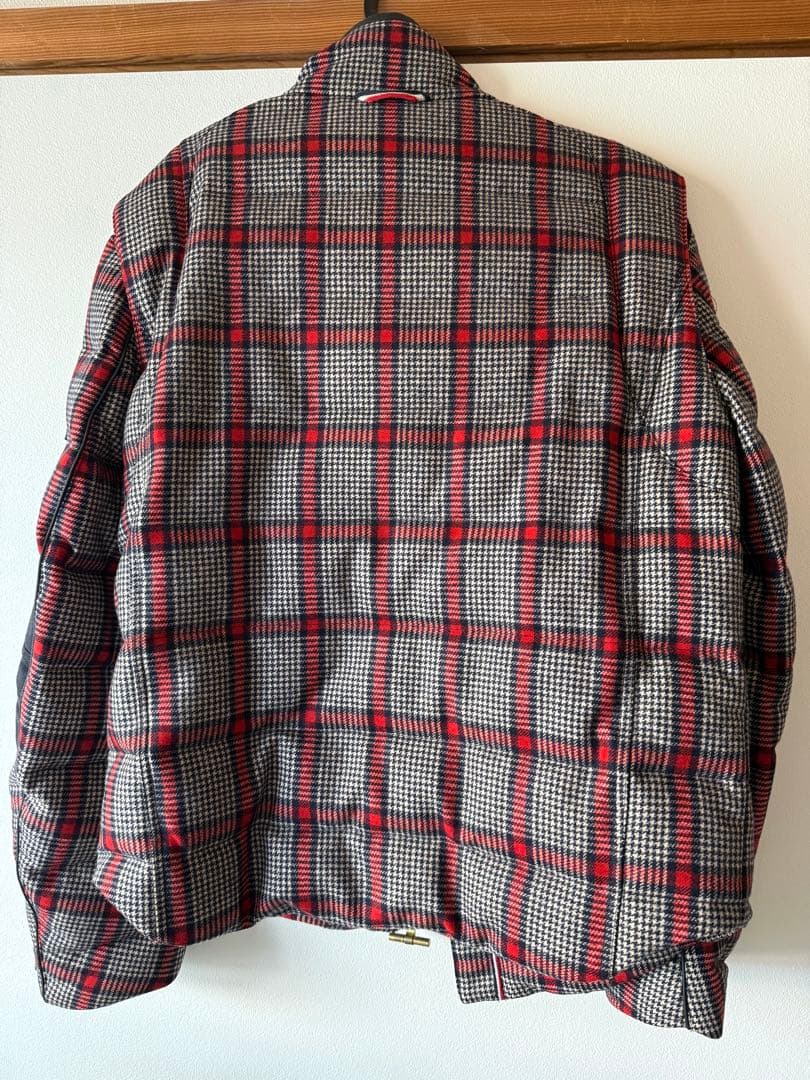 Moncler GAMME BLEUチェック柄 ダウンジャケット　トムブラウン