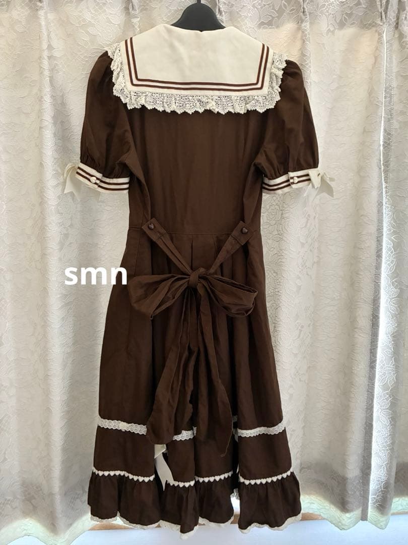 baby クラシックセーラーワンピース　ブラウン