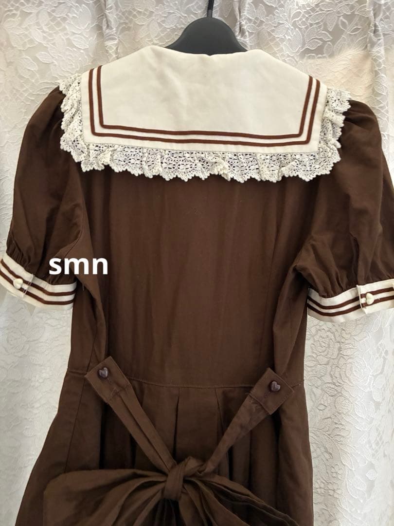 baby クラシックセーラーワンピース　ブラウン