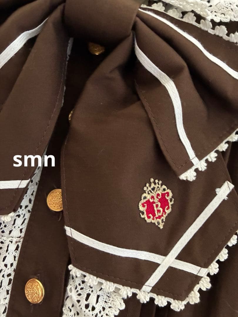 baby クラシックセーラーワンピース　ブラウン