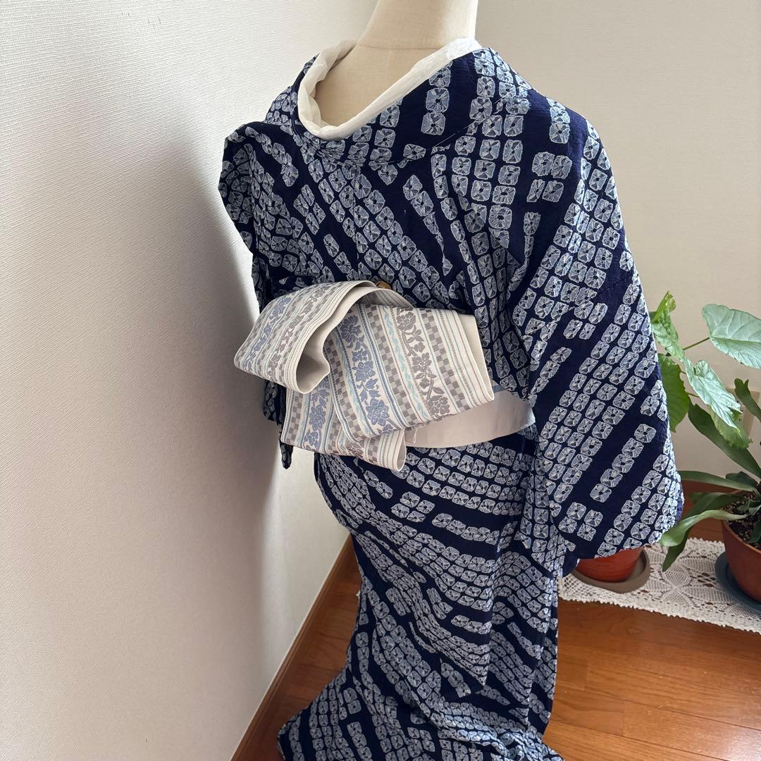 ❤️有松鳴海絞り浴衣　超美品　仕付け付き　✨超美品✨お手入れ済み　新品畳紙付き