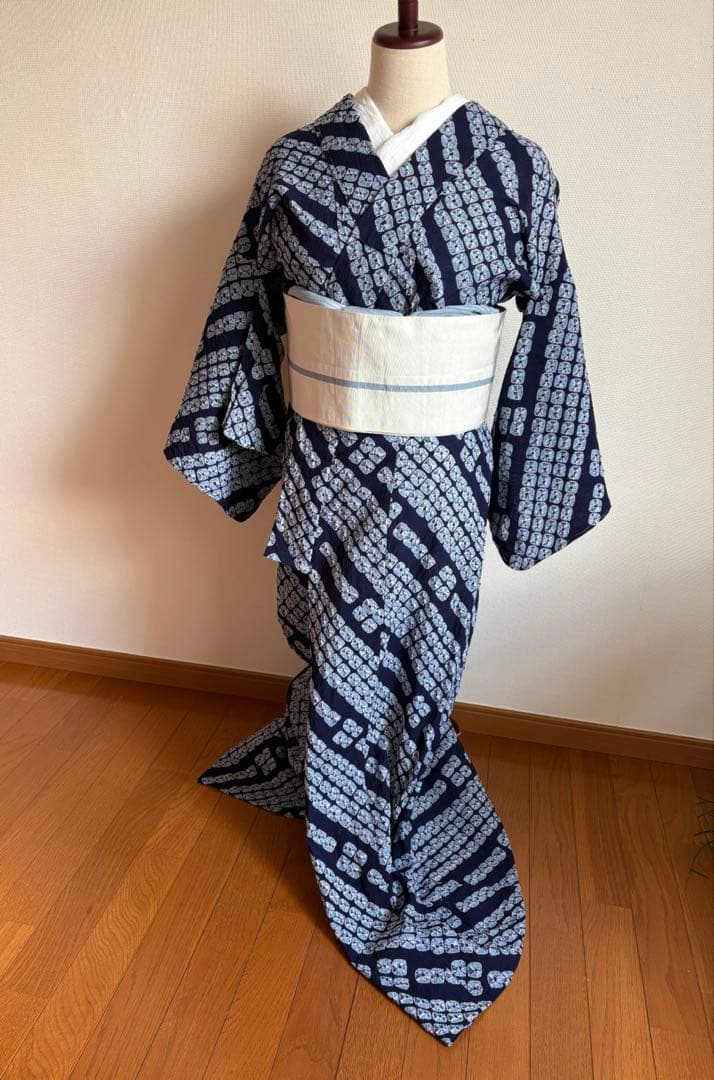 ❤️有松鳴海絞り浴衣　超美品　仕付け付き　✨超美品✨お手入れ済み　新品畳紙付き