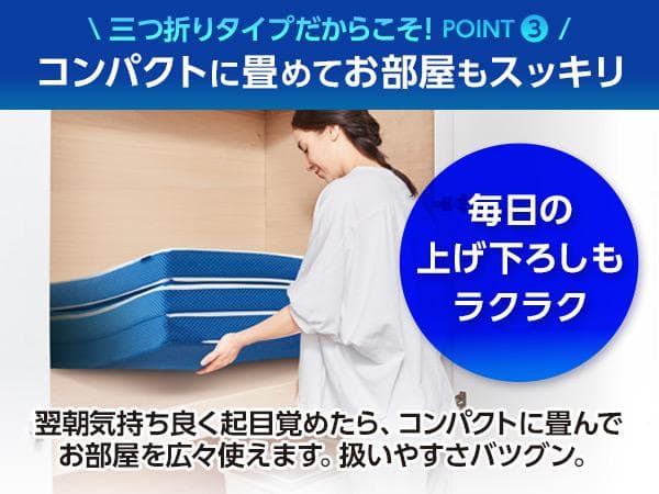 新品 トゥルースリーパー プレミアリッチ 三つ折りタイプ セミダブル 未使用