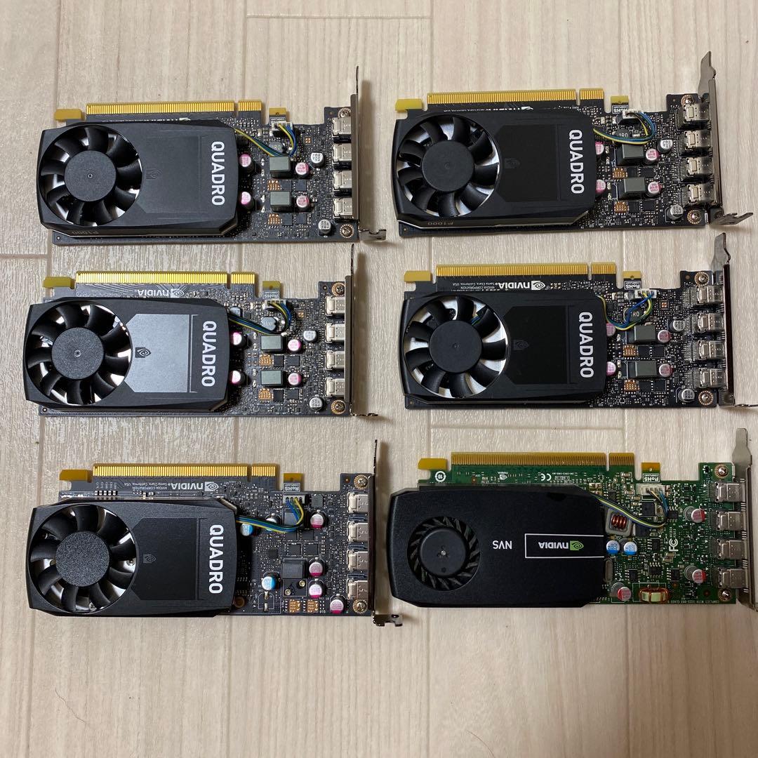 m*o様 NVIDIA QUADRO P1000 4個/P600-1個 510-