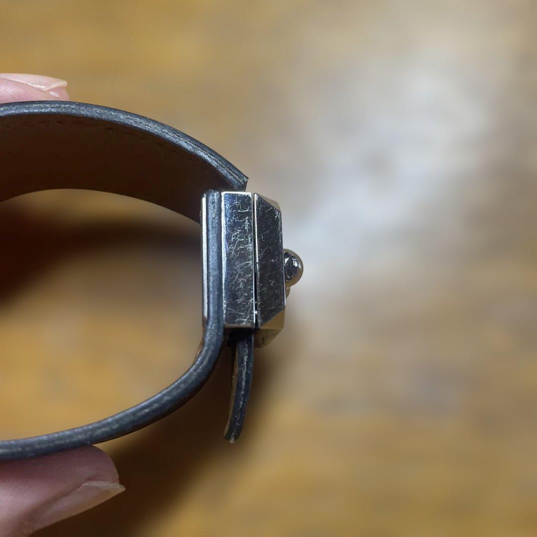 b*y様 HERMES レザーバングル　ブラック