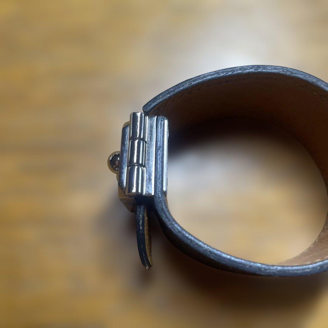 b*y様 HERMES レザーバングル　ブラック