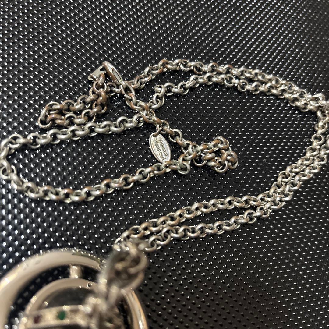 惑星デザイン ネックレス シルバー色