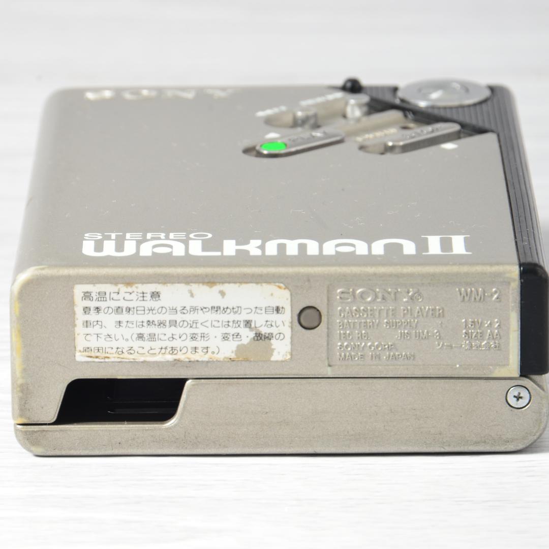 SONY WALKMAN WM-2 カセットウォークマン 銀 整備済 TY412