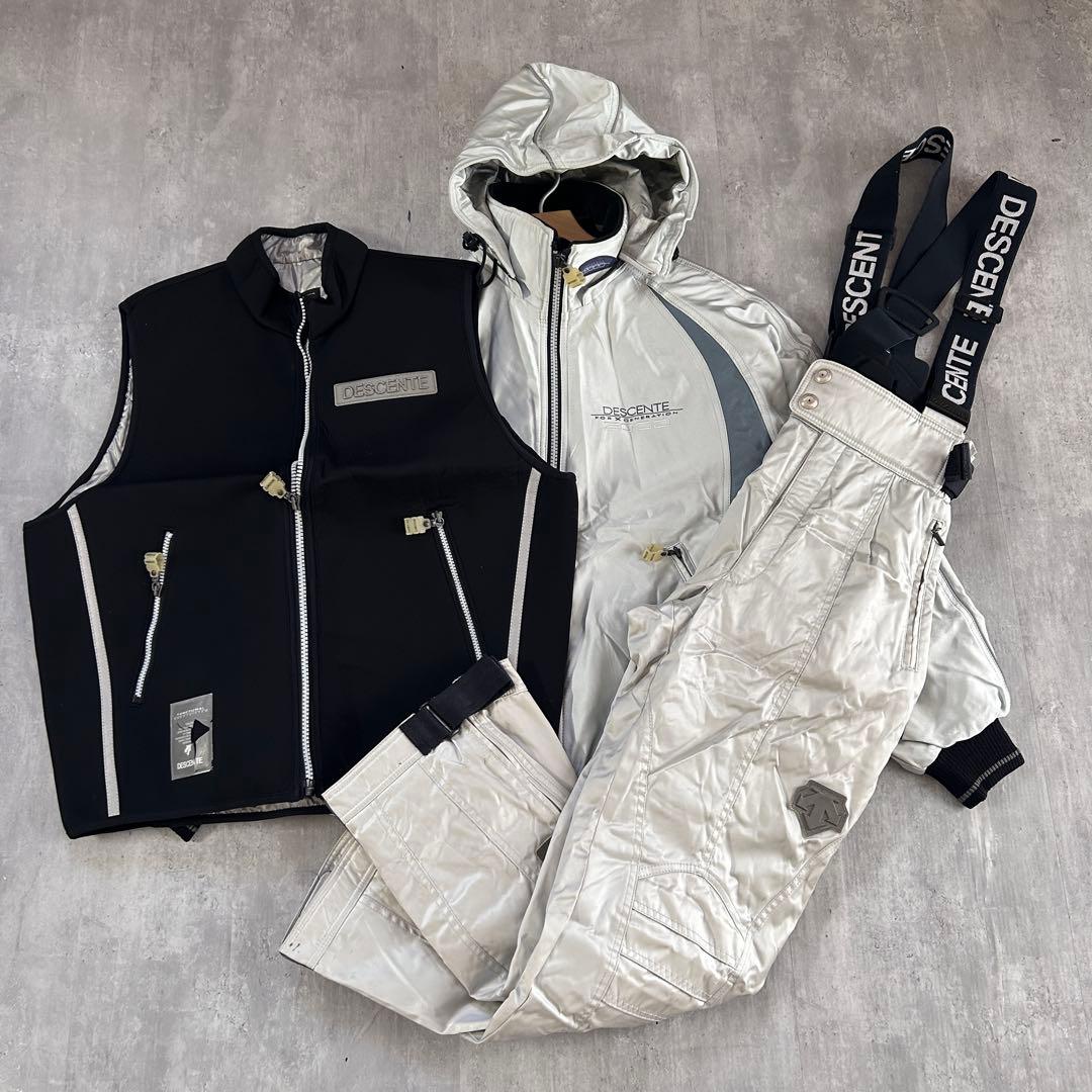 オールドデサント SIOパンツ スキーウェア3点セット L ベスト付 競技用