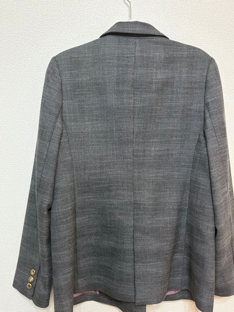 【2025AW 美品】ジャスグリッティー　チェックテイラードジャケット