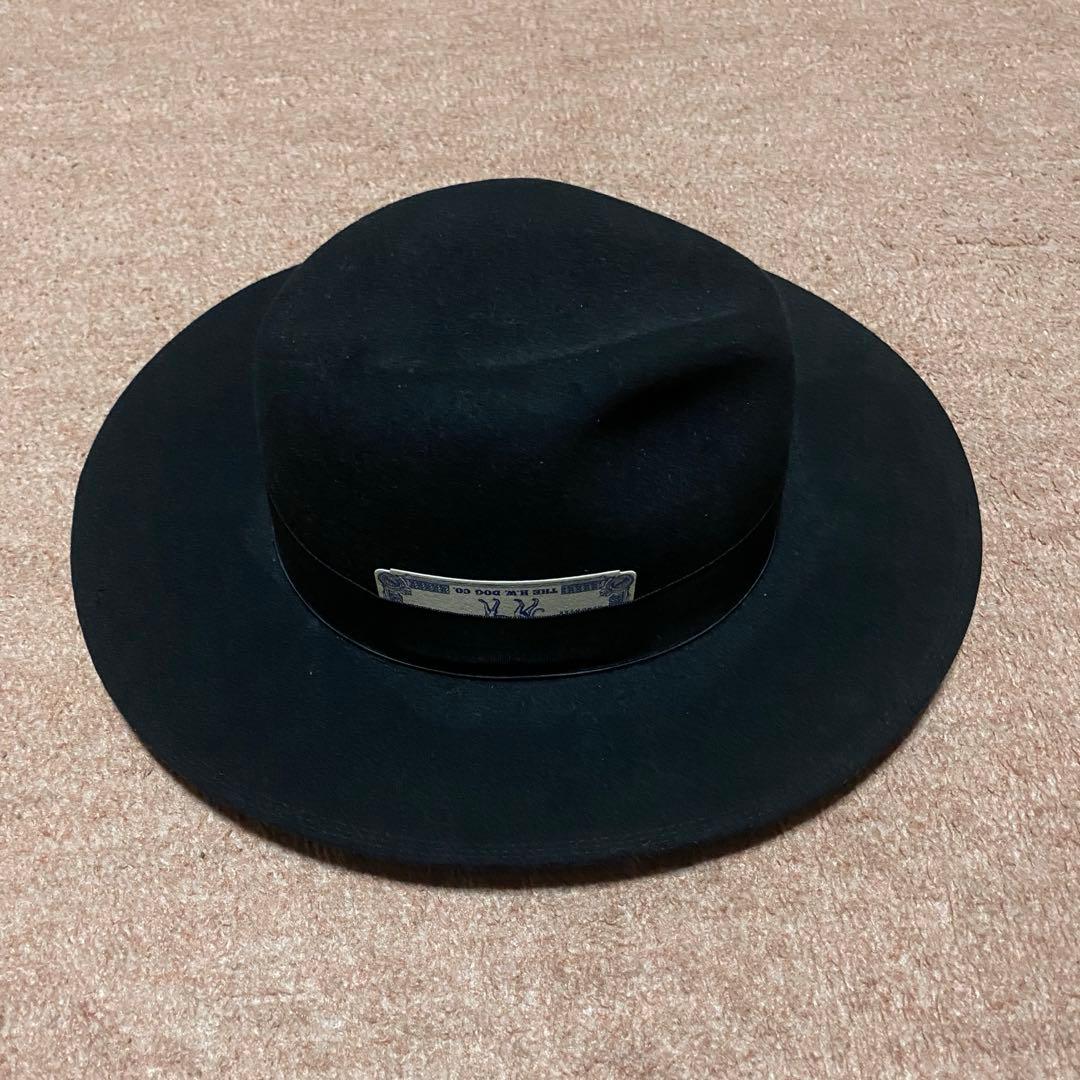 dog&co FRONT-H 黒 ウールハット 38
