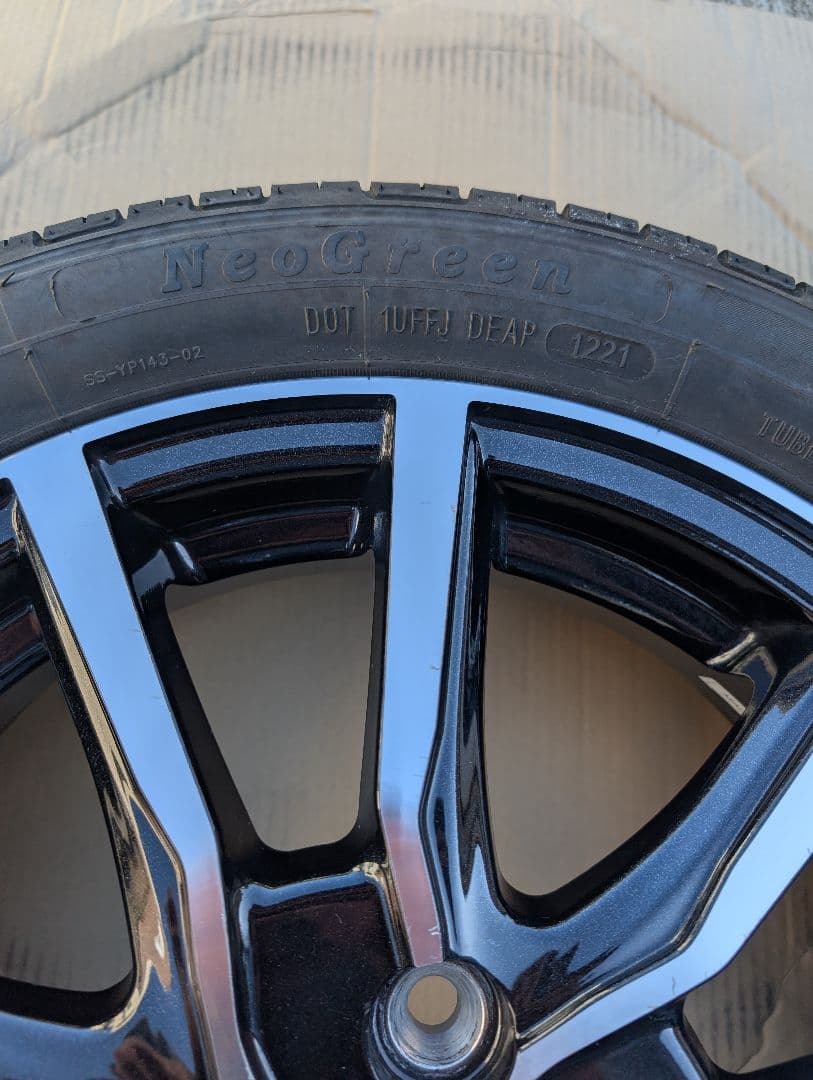 浦島太郎ページ。 15インチ ホイールセット ブラック/シルバー①