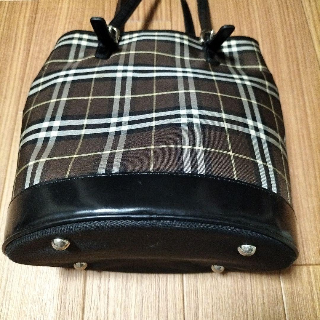 Burberrys ブルーレーベル チェック柄トートバッグ ショルダーバケツ