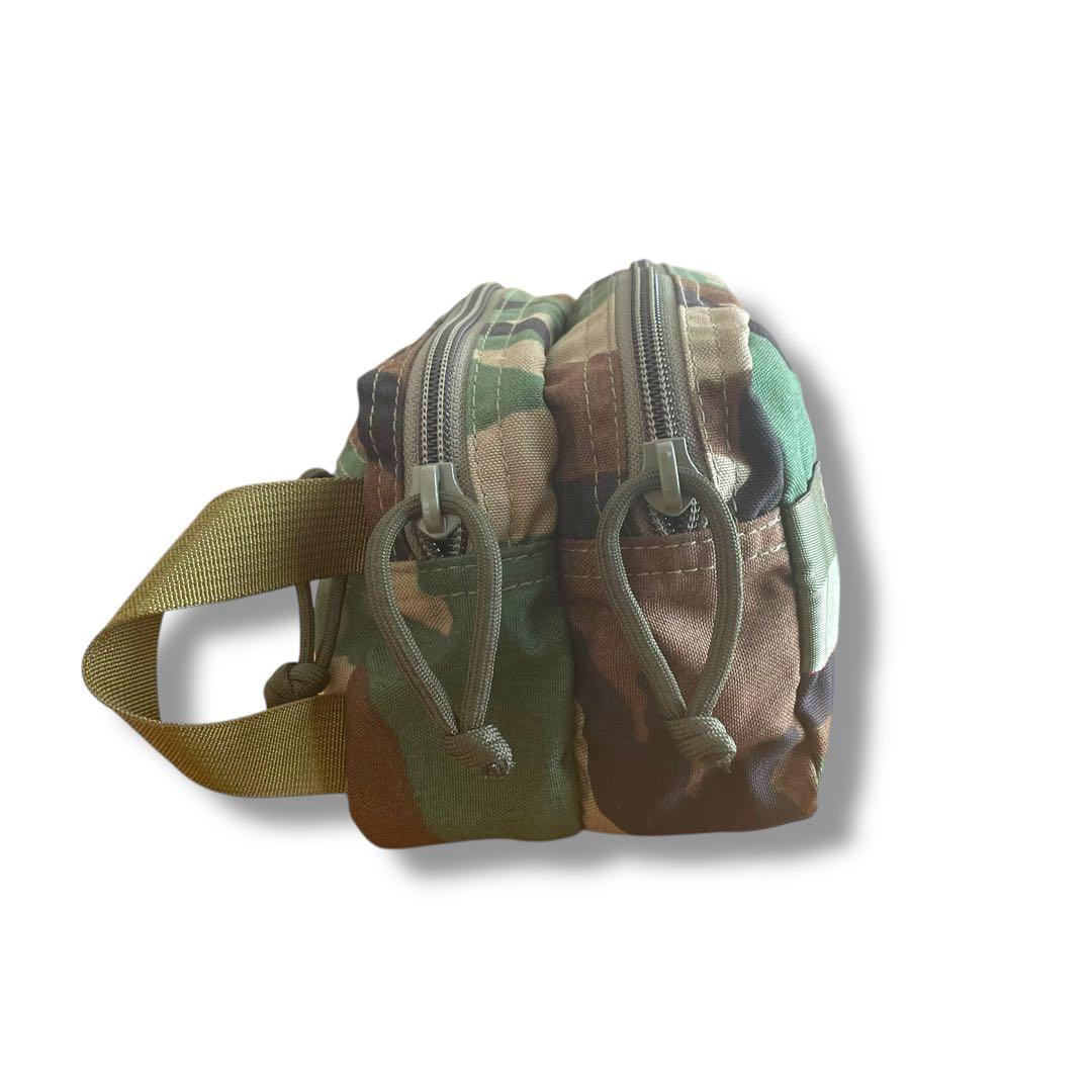 【希少/USA製】ブリーフィング ポーチ 迷彩 ウッドランドカモ ナイロン