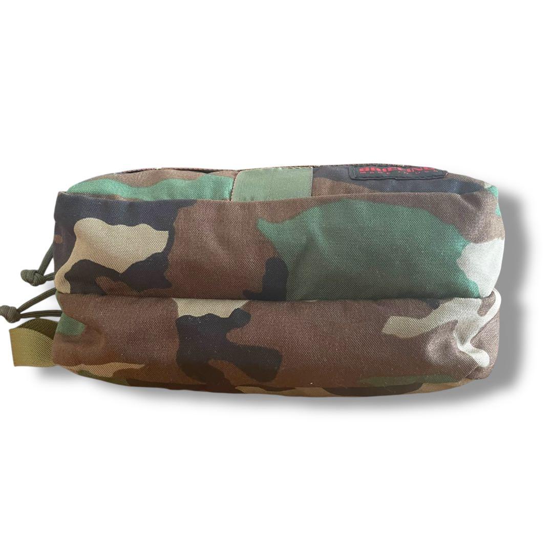 【希少/USA製】ブリーフィング ポーチ 迷彩 ウッドランドカモ ナイロン