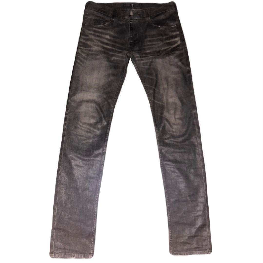 archive NO id.コーティングスキニーデニム dior homme