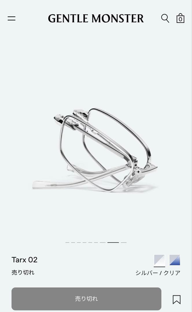 完売品 GENTLE MONSTER ジェントルモンスター Tarx 02