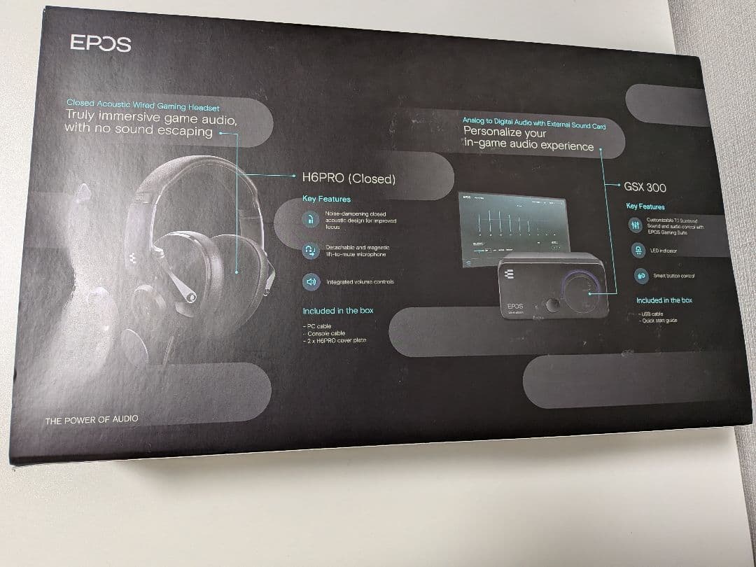 【美品】EPOS H6PRO 密閉型 + GSX300 ゲーミングアンプ