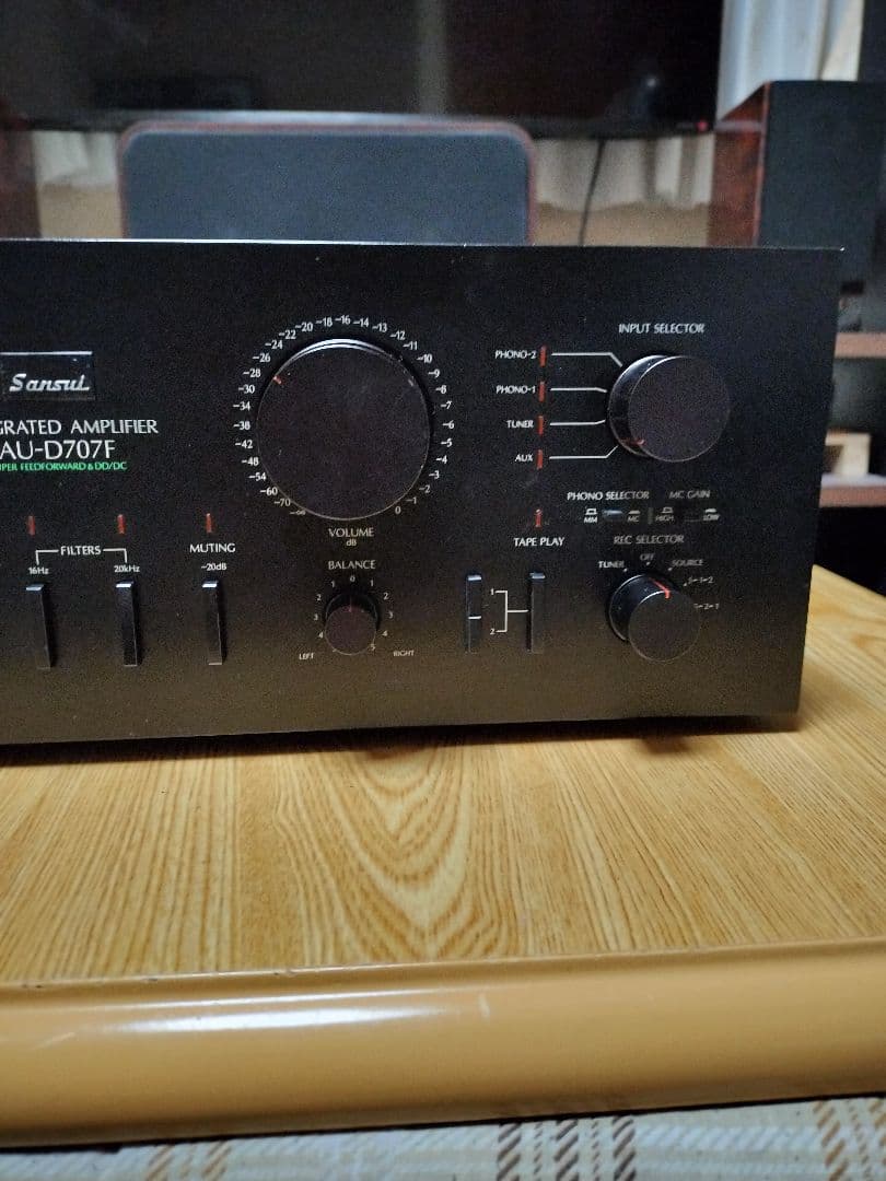 プリメインアンプ SANSUI AU-D707F 音出し確認済