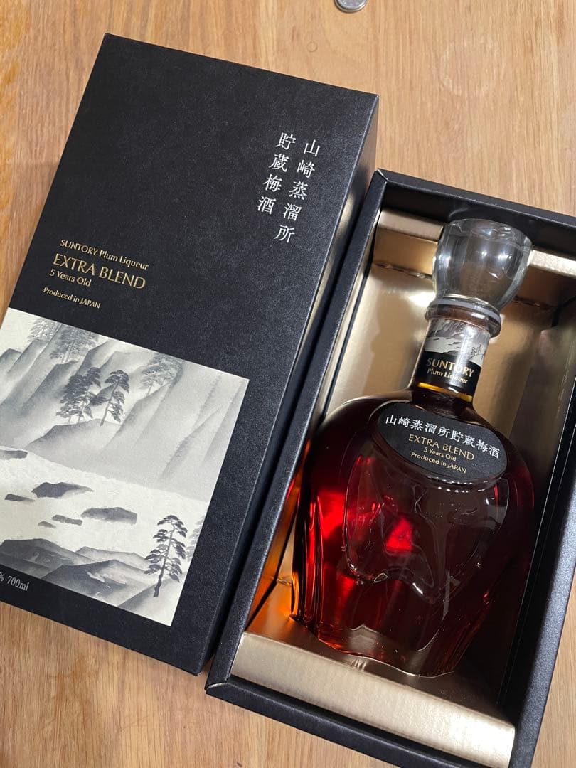 横山大観画 サントリー 山崎蒸溜所 貯蔵 梅酒 ＥＸＴＲＡＢＬＥＮＤ　エクストラ