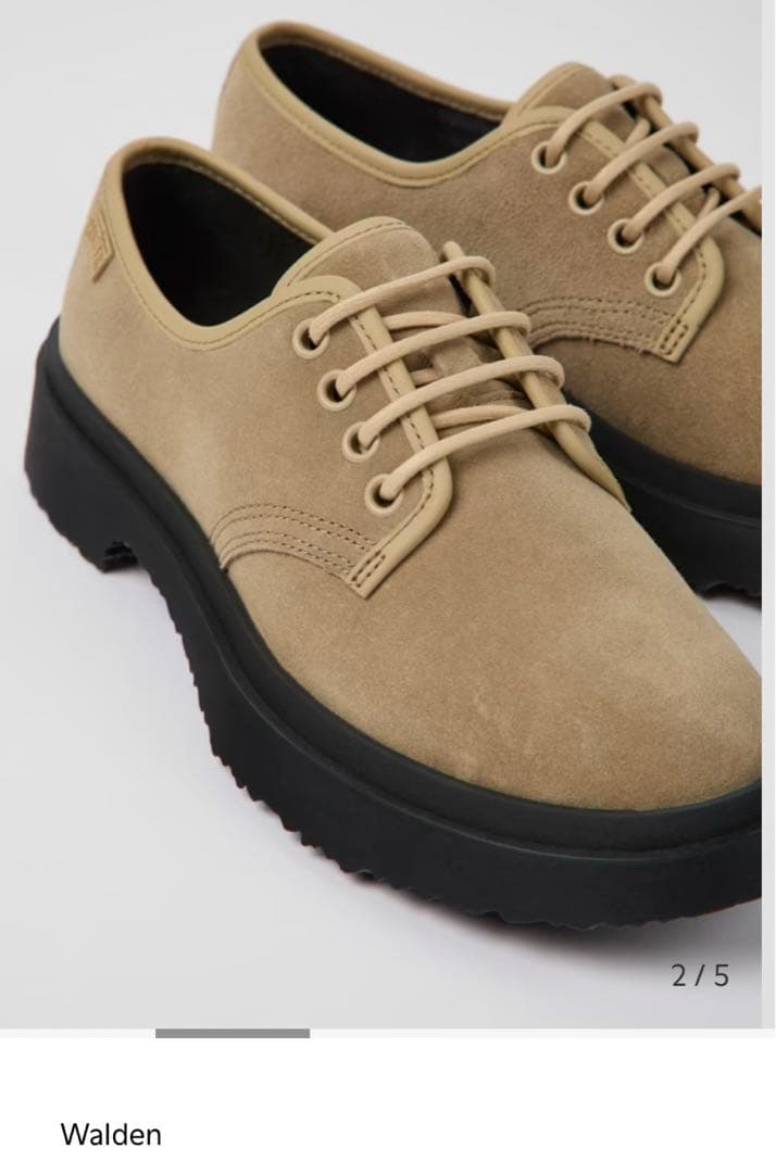 美品！カンペール CAMPER Walden レースアップシューズ