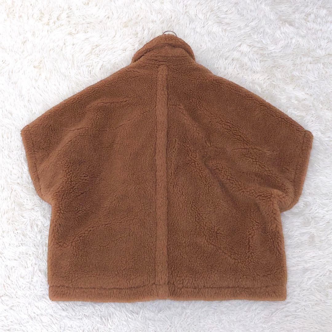 Max Mara マックスマーラ TEBE テディベア ケープ キャメル 白タグ
