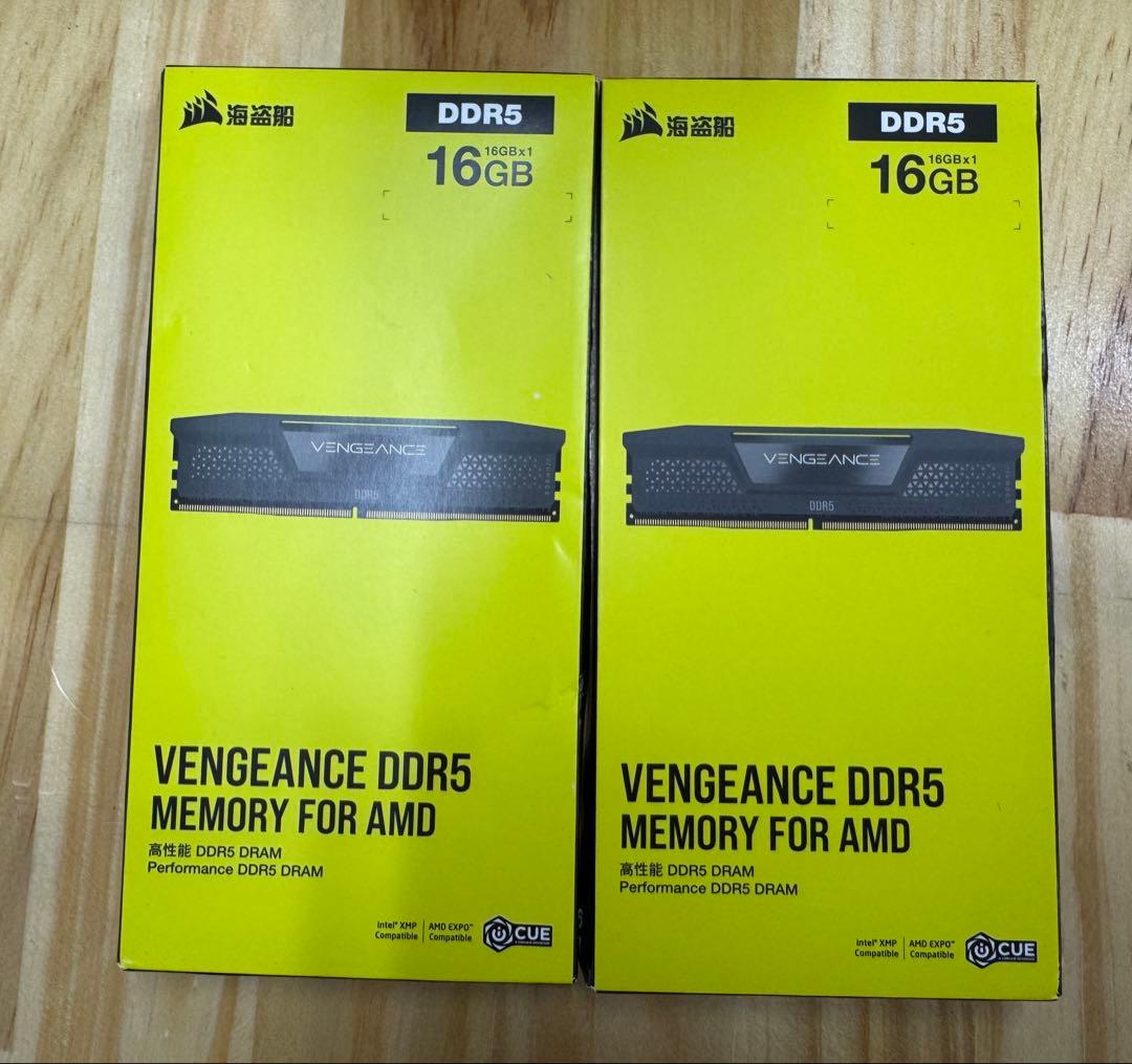 CORSAIR VENGEANCE DDR5 16Gb 5200mhz 2枚新品