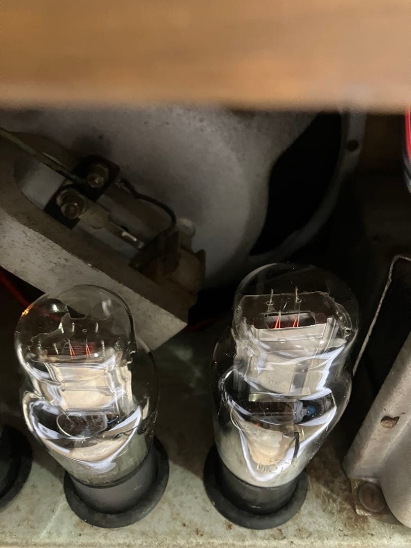 真空管ラジオ　4球ST管　完動品　　　　　　　　　　　　不良部品古い部品交換済み