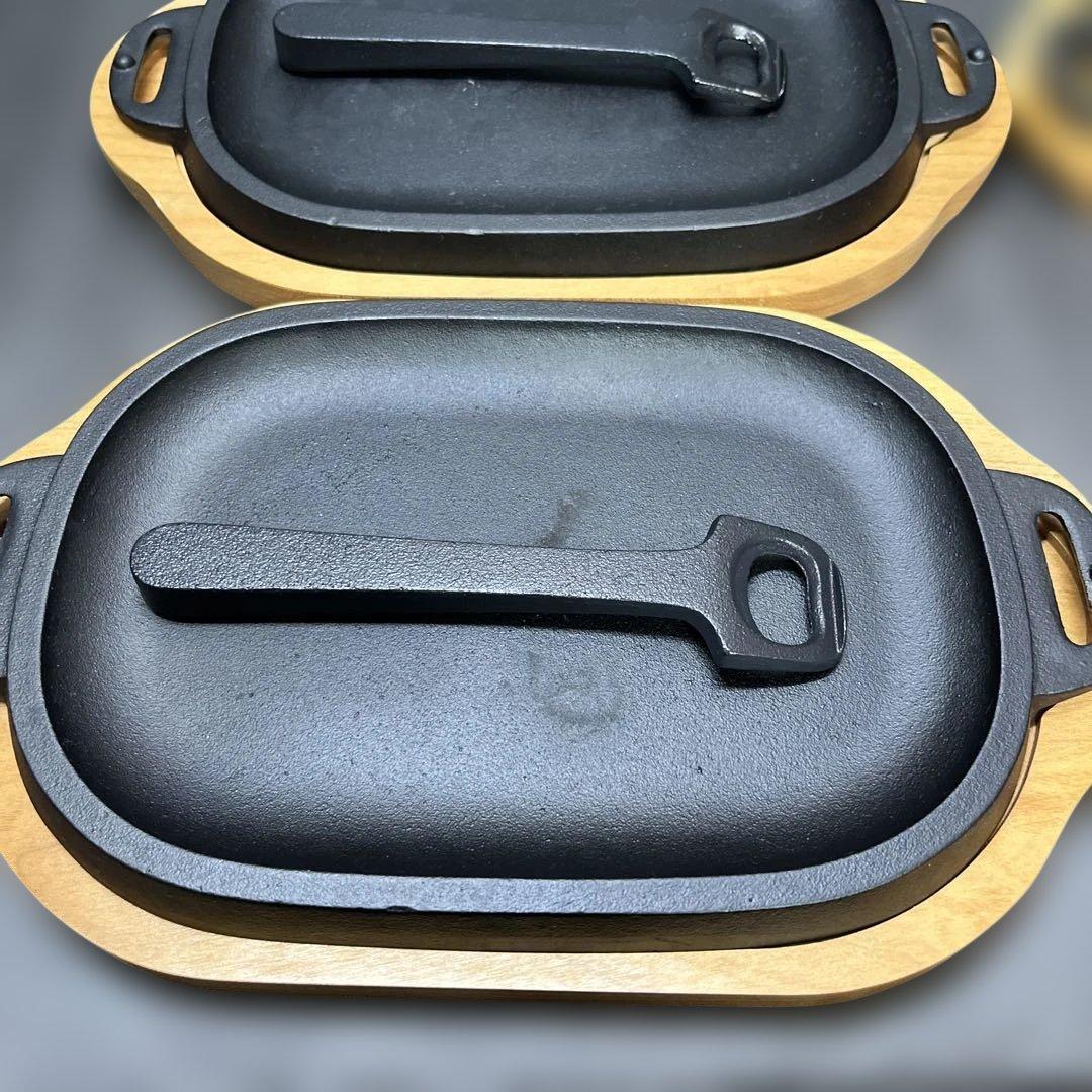 南部鉄器　ステーキ皿4組セット