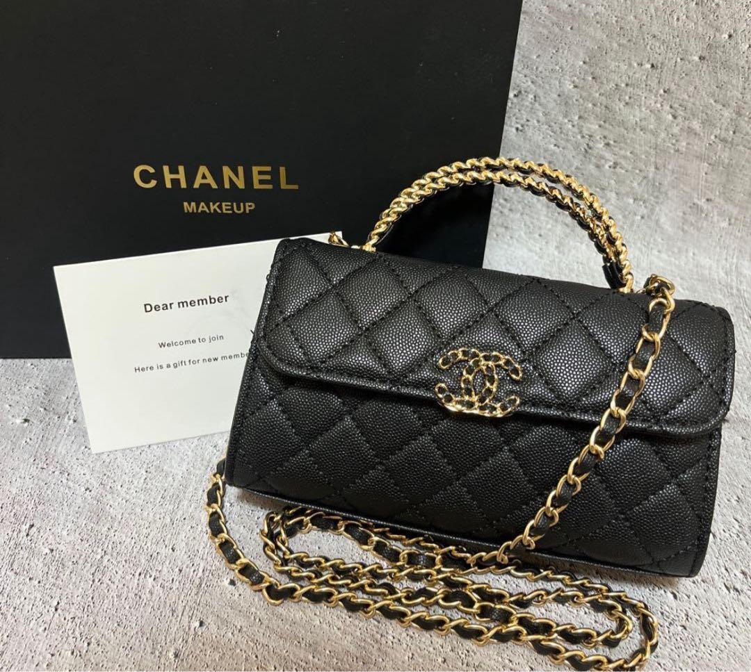 【新品未使用】CHANELブラック キルティング ショルダーバッグ