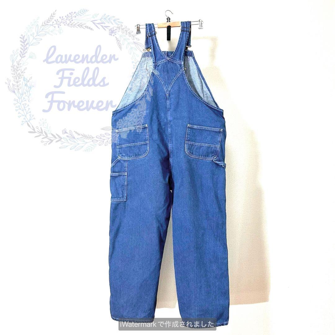 カーハートデニムオーバーオールC1081ペインターパンツ極太w44アメリカ古着