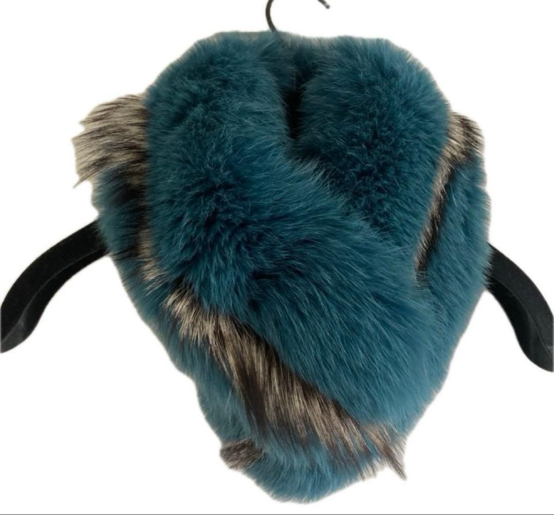 サガフォックス　襟巻き　マフラー　ファー