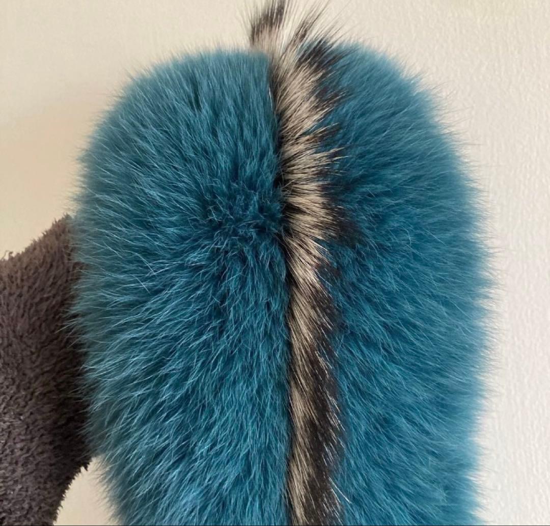 サガフォックス　襟巻き　マフラー　ファー