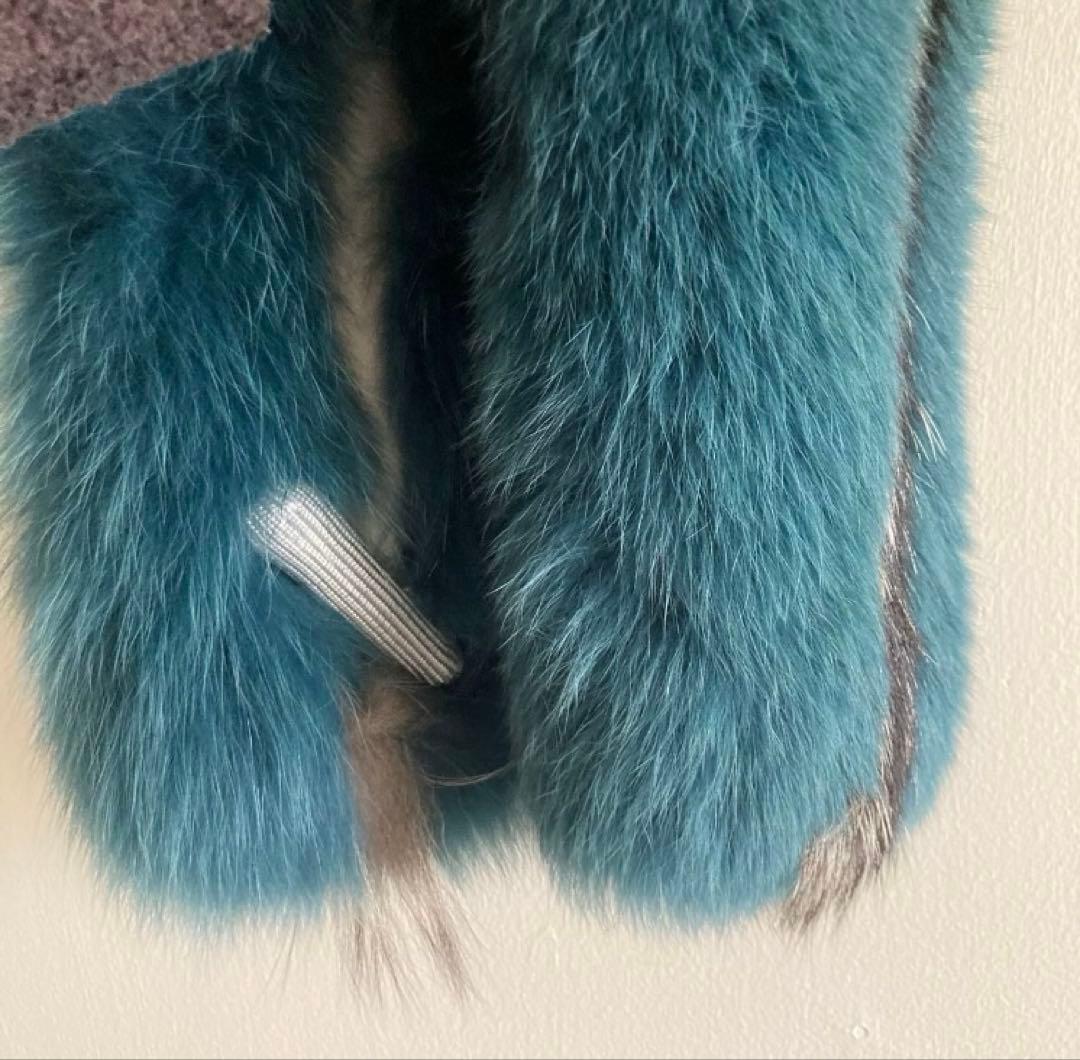 サガフォックス　襟巻き　マフラー　ファー