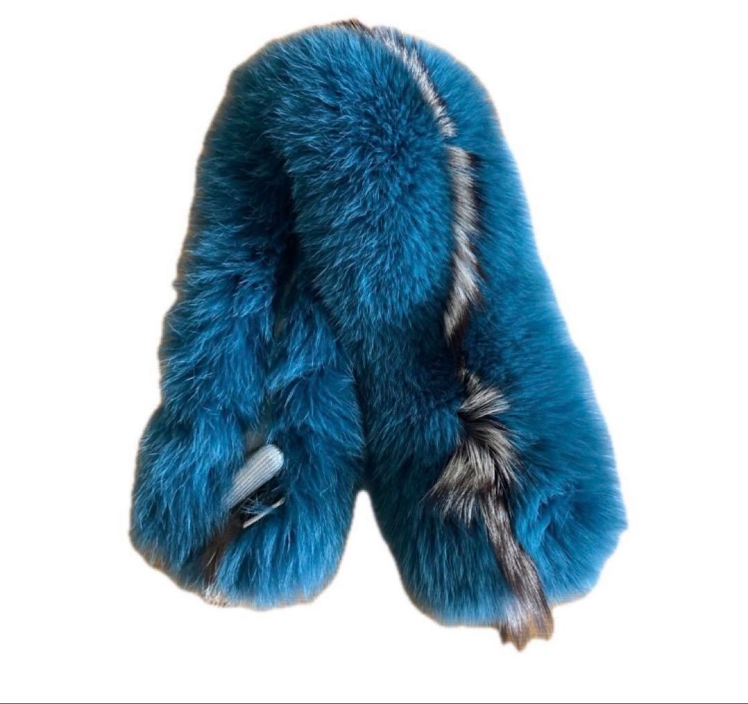 サガフォックス　襟巻き　マフラー　ファー