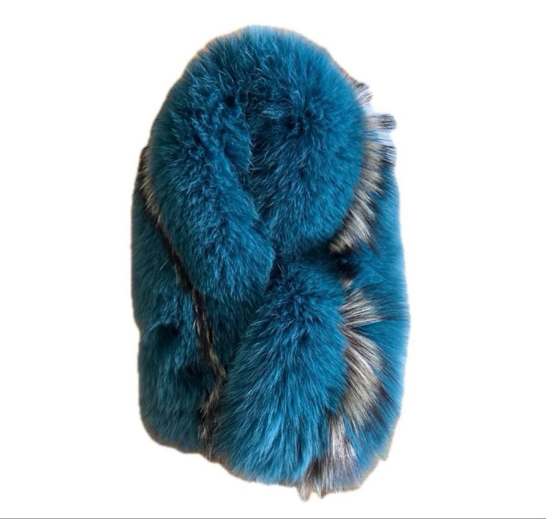 サガフォックス　襟巻き　マフラー　ファー