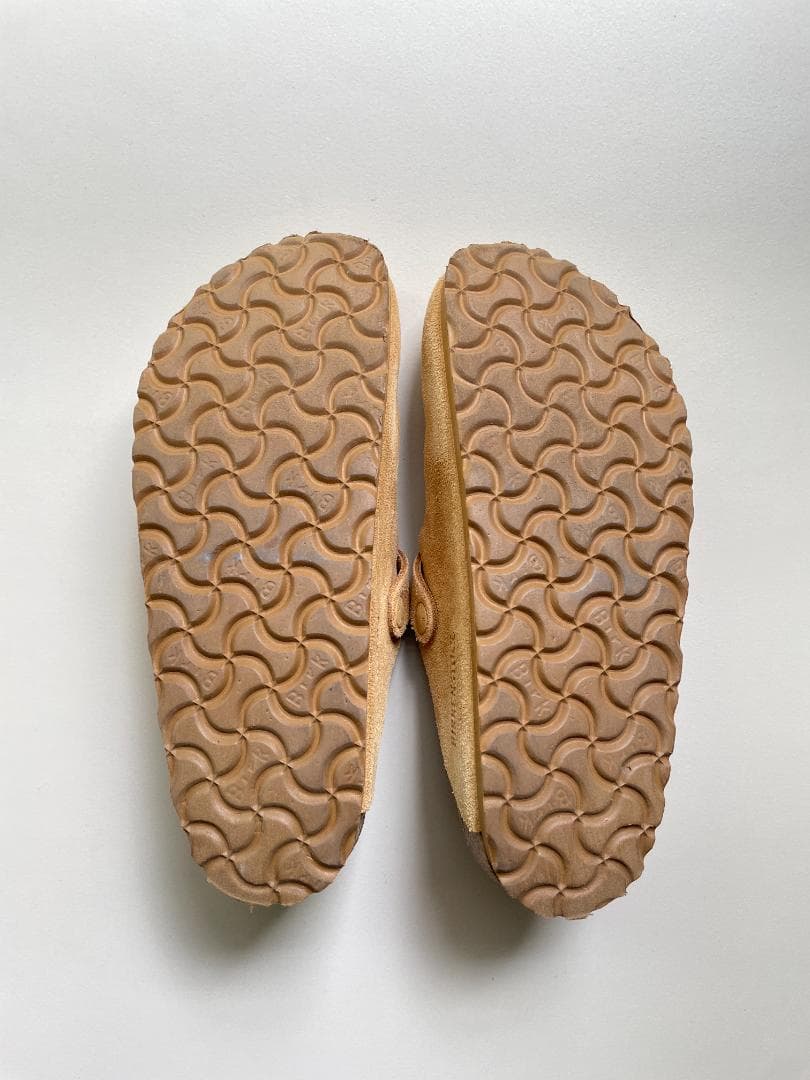 Birkenstock Bostonスエードレザー ラテクリーム ナロー24cm