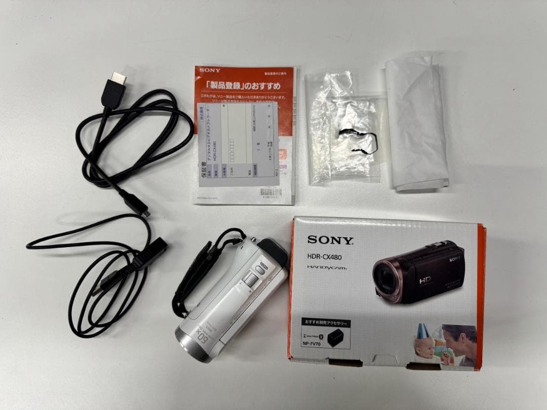 【ジャンク】ビデオカメラ SONY HDR-CX480