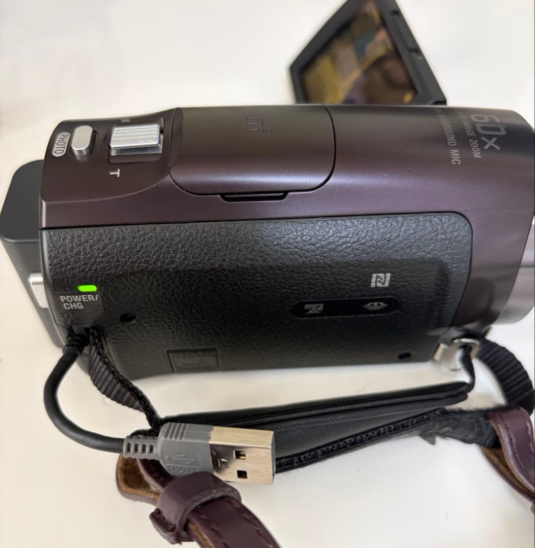SONY HDR-PJ670 ビデオカメラブラウン 64GmSDカード➕ケース付