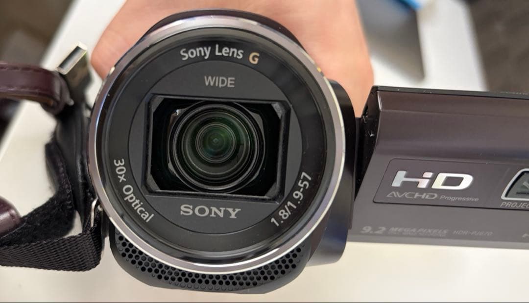 SONY HDR-PJ670 ビデオカメラブラウン 64GmSDカード➕ケース付