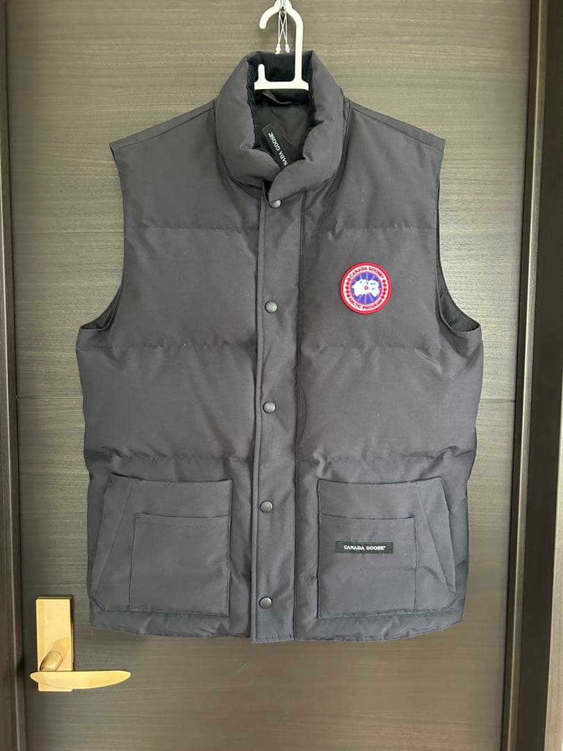 カナダグース ベスト M/M ネイビー フリースタイル