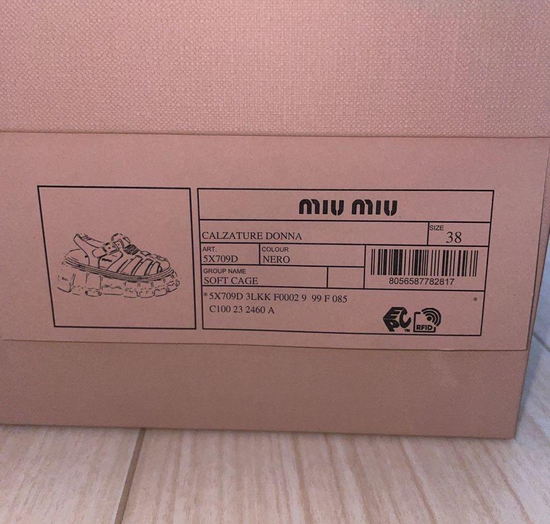 最終価格 美品 miu miu　厚底　EVA　サンダル （鑑定品）