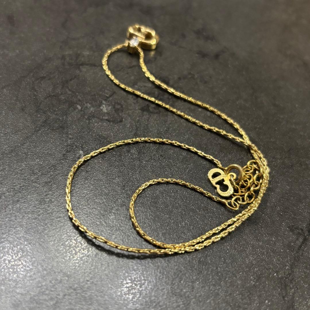 美品　クリスチャンディオール　ゴールド　ネックレス　CDロゴ