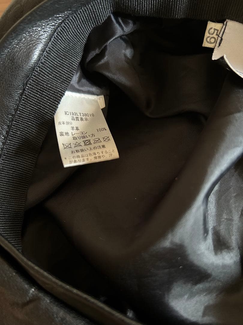 専用　【IL CAPPELLAIO MATTO】　レザーベレー帽