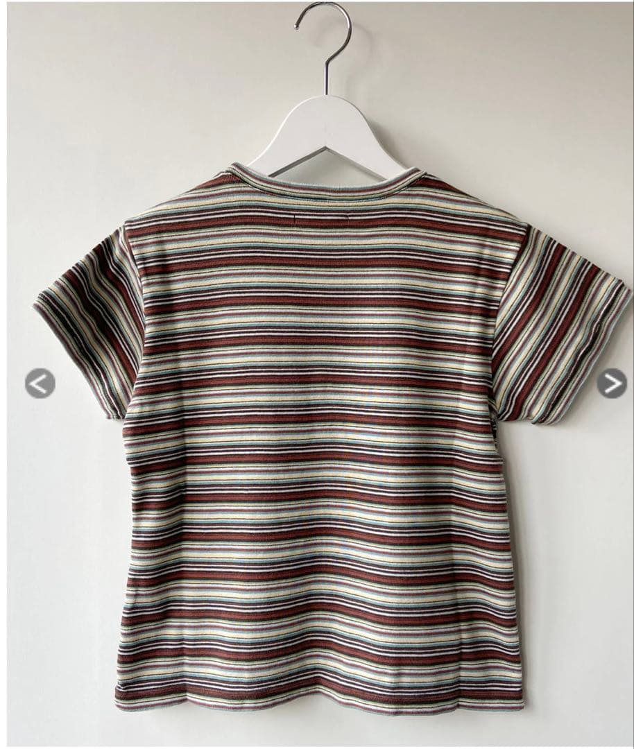 トップス FUMIKA_UCHIDA/MULTICOLOR STRIPE T-SHIRT