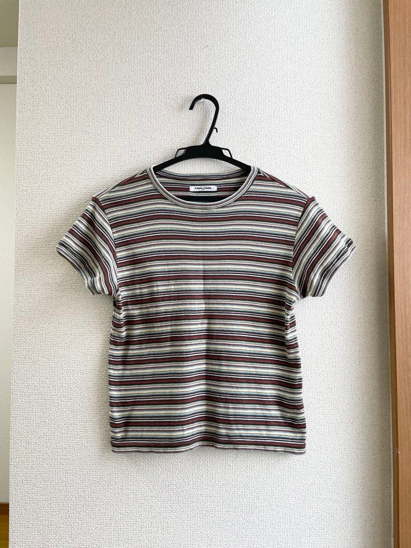 トップス FUMIKA_UCHIDA/MULTICOLOR STRIPE T-SHIRT