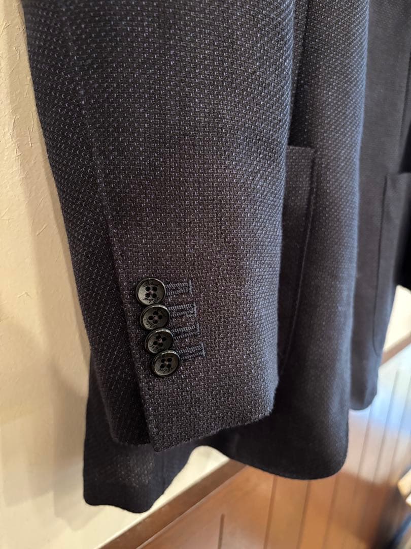 belvest ベルベスト　ノーカラージャケット　50