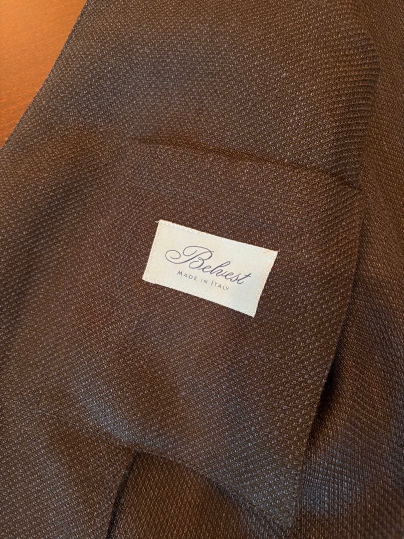 belvest ベルベスト　ノーカラージャケット　50